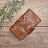 Aztec Wallet Small - Rustic Darktan