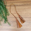 Tie on Tassel - Rustic Darktan