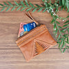 Aztec Coin Purse - Rustic Darktan